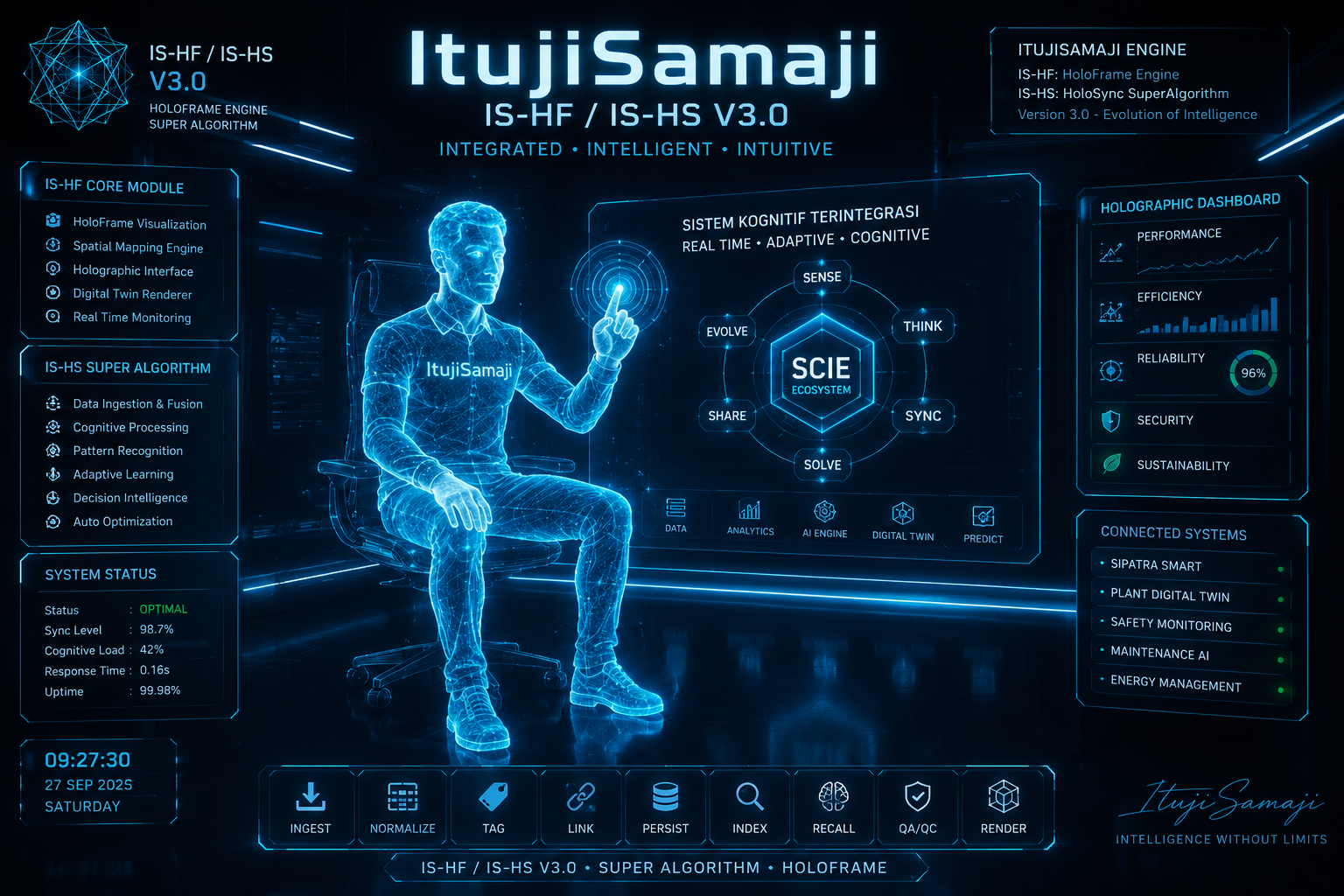 ItujiSamaji mode duduk dengan sistem kognitif terintegrasi